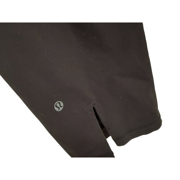Lululemon Tadasana Slit Crop Black Capri Leggings With Side Slits  Hidden Pocket - Picture 6 of 7